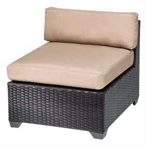 afuera living modern / contemporary armless patio chair in tan