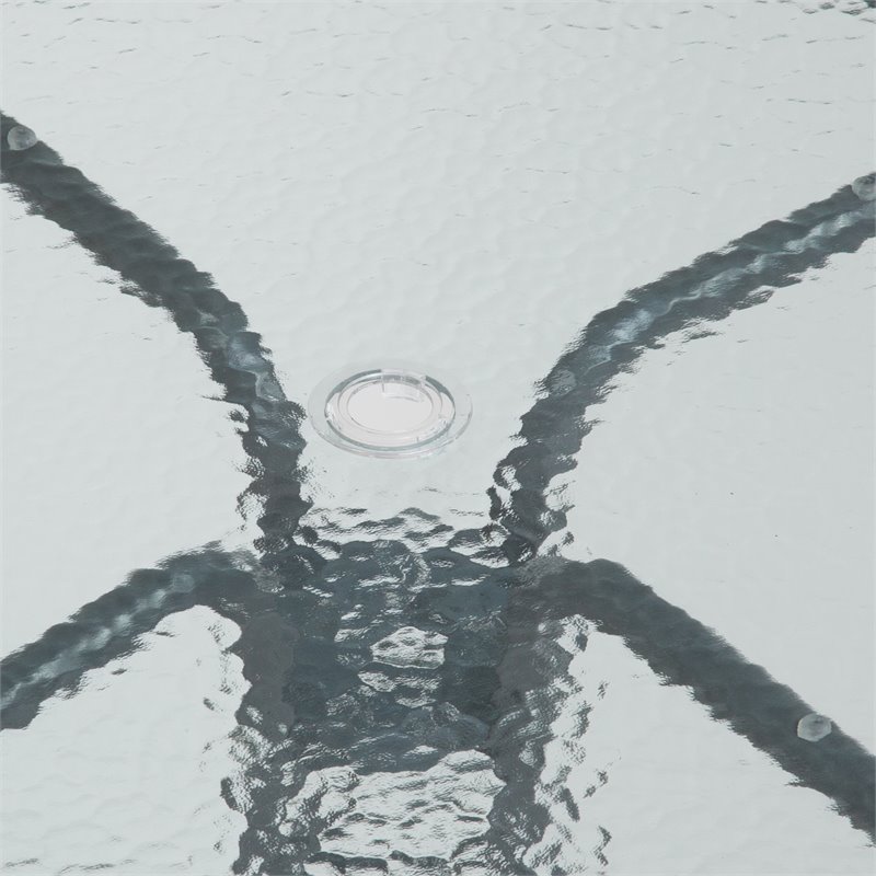 Afuera Living Contemporary 6 Piece Patio Dining Set with Umbrella