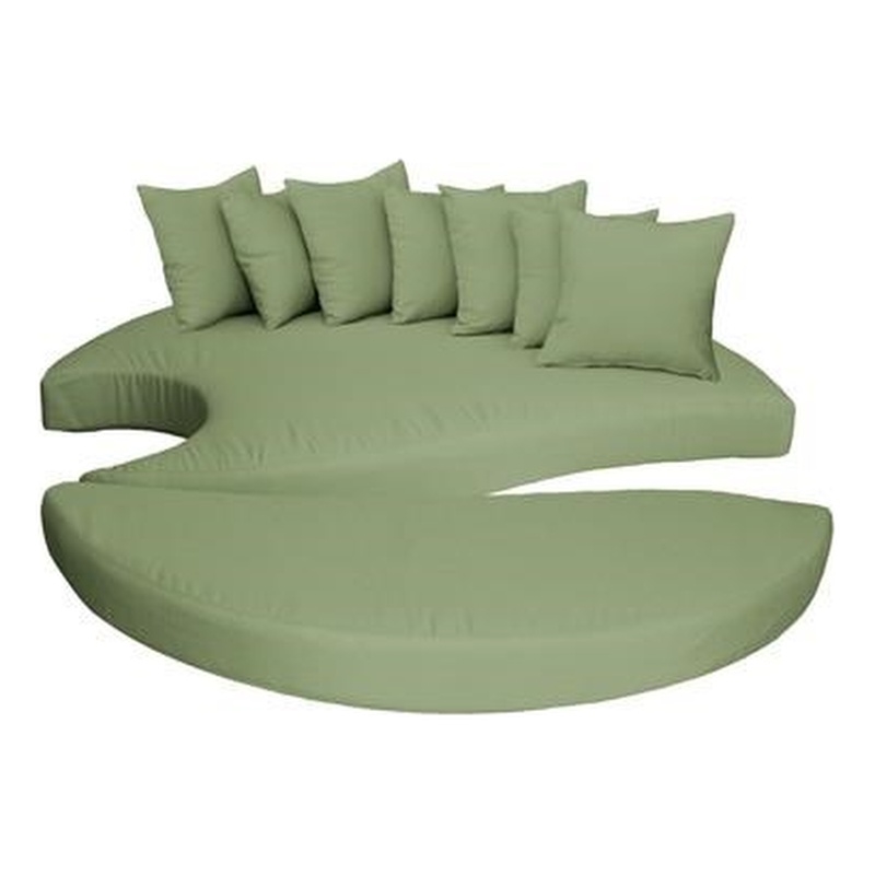 Afuera Living Modern Covers for Sun Bed Cushions in Cilantro