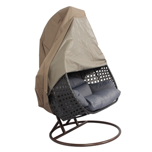 Afuera Living Durable Patio Brown Fabric Hanging Egg Swing Chair Canvas Cover