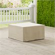 Afuera Living Modern Patio Fabric Square Coffee Table Cover in Tan