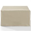 Afuera Living Modern Patio Fabric Square Coffee Table Cover in Tan