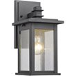 Afuera Living Transitional 1 Light Black Outdoor Wall Sconce 12