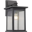 Afuera Living Transitional 1 Light Black Outdoor Wall Sconce 14