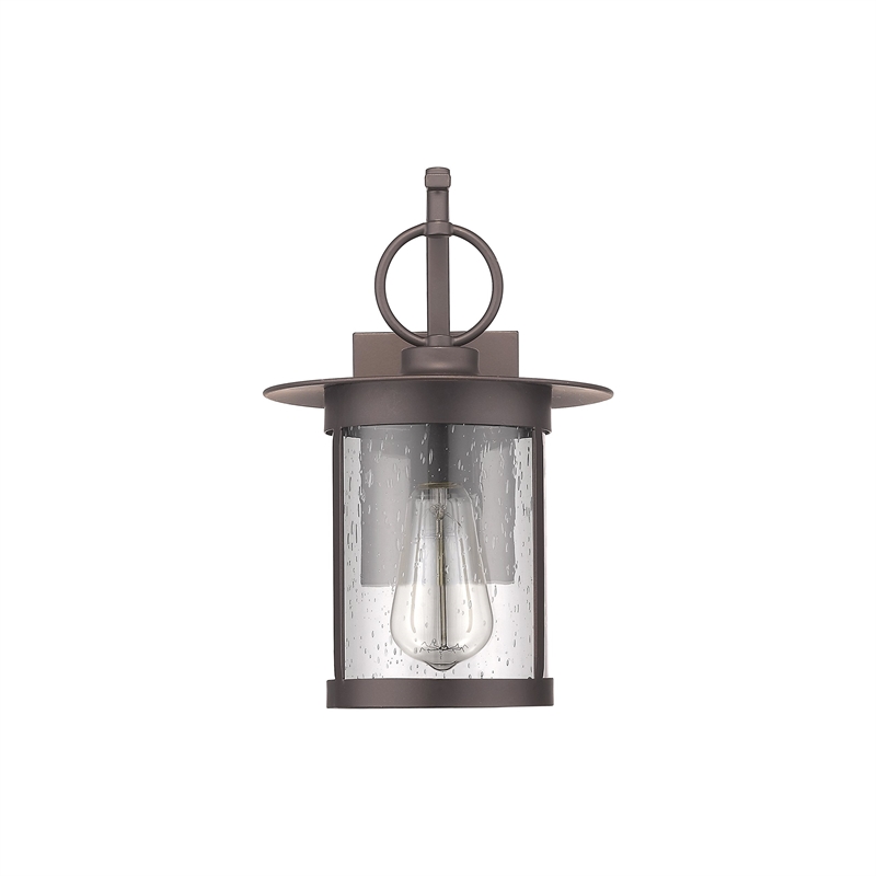 Afuera Living Transitional 1 Light Rubbed Bronze Outdoor Wall Sconce 12