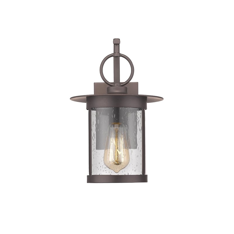 Afuera Living Transitional 1 Light Rubbed Bronze Outdoor Wall Sconce 12