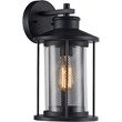 Afuera Living Transitional 1 Light Textured Black Outdoor Wall Sconce 14
