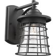 Afuera Living Transitional 1 Light Textured Black Outdoor Wall Sconce 11