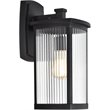 Afuera Living Transitional 1 Light Textured Black Outdoor Wall Sconce 17