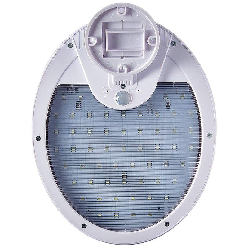 Afuera Living White LED Motion Activated Outdoor LED Solar Security Floodlight