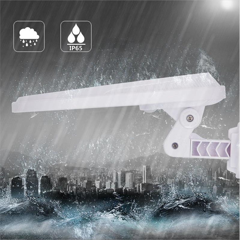 Afuera Living White LED Motion Activated Outdoor LED Solar Security Floodlight