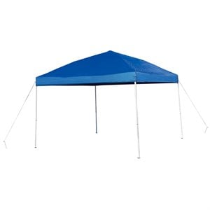 Afuera Living 10' Square Outdoor Pop Up Canopy Tent with Carry Case in Blue