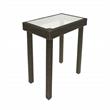 Afuera Living Wicker Outdoor Counter Height Bar Table in Brown