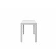 Afuera Living 3-piece Aluminum Patio Dining Set in White Frame/Polyresin