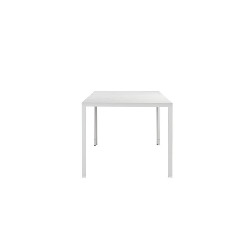 Afuera Living 3-piece Aluminum Patio Dining Set in White Frame/Polyresin