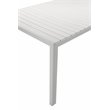 Afuera Living 3-piece Aluminum Patio Dining Set in White Frame/Polyresin