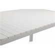 Afuera Living 3-piece Aluminum Patio Dining Set in White Frame/Polyresin