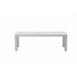 Afuera Living 3-piece Aluminum Patio Dining Set in White Frame/Polyresin