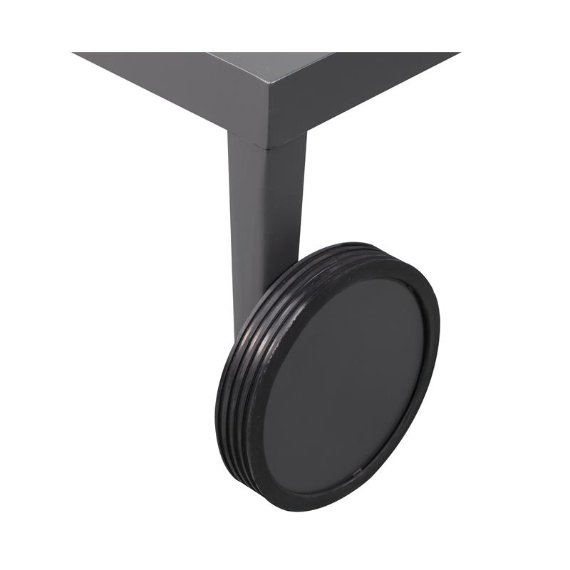 Afuera Living Modern Black Outdoor Patio Chaise Lounge Chair