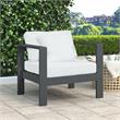 Afuera Living Modern / Contemporary White Outdoor Patio Arm Chair