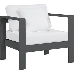 Afuera Living Modern / Contemporary White Outdoor Patio Arm Chair
