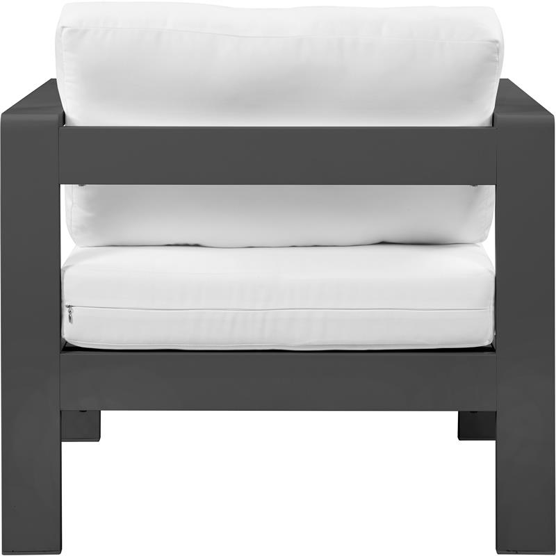 Afuera Living Modern / Contemporary White Outdoor Patio Arm Chair