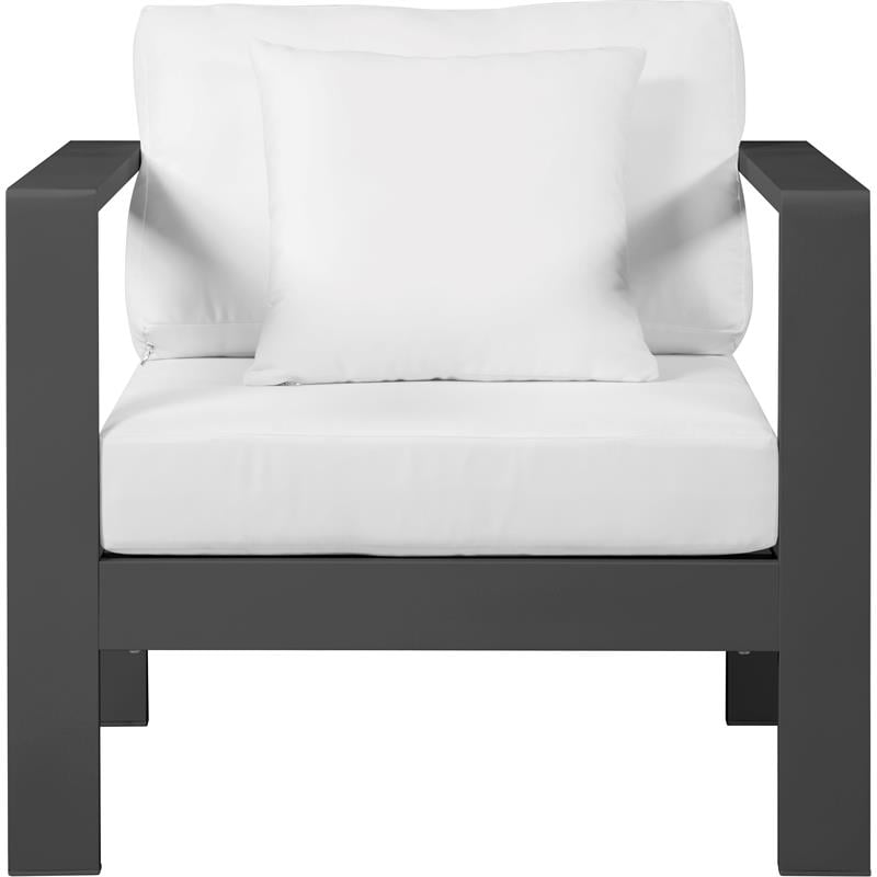 Afuera Living Modern / Contemporary White Outdoor Patio Arm Chair