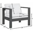 Afuera Living Modern / Contemporary White Outdoor Patio Arm Chair