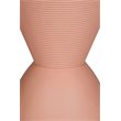 Afuera Living Modern Polypropylene Plastic Indoor/Outdoor Side Table in Pink