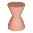Afuera Living Modern Polypropylene Plastic Indoor/Outdoor Side Table in Pink
