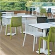 Afuera Living Resin Patio Stackable Dining Chair in Green - (Set of 2)