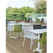 Afuera Living Resin Patio Stackable Dining Chair in Green - (Set of 2)