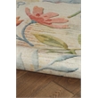 Afuera Living Indoor Outdoor Machine Washable Area 5'x7' Rug in Ivory and Pink