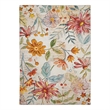 Afuera Living Indoor Outdoor Machine Washable Area 5'x7' Rug in Ivory and Pink