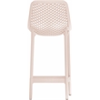 Afuera Living Contemporary Pink Outdoor Patio Stool (Set of 4)