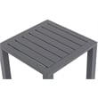 Afuera Living Modern / Contemporary Outdoor Patio End Table in Gray