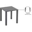 Afuera Living Modern / Contemporary Outdoor Patio End Table in Gray