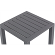 Afuera Living Modern / Contemporary Outdoor Patio End Table in Gray