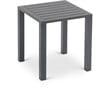 Afuera Living Modern / Contemporary Outdoor Patio End Table in Gray