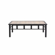 Afuera Living Metal Outdoor Coffee Table in Brown/Black Finish