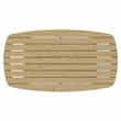 Afuera Living  43 inch Wide Contemporary Outdoor Coffee Table in Light Teak
