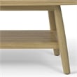 Afuera Living  43 inch Wide Contemporary Outdoor Coffee Table in Light Teak