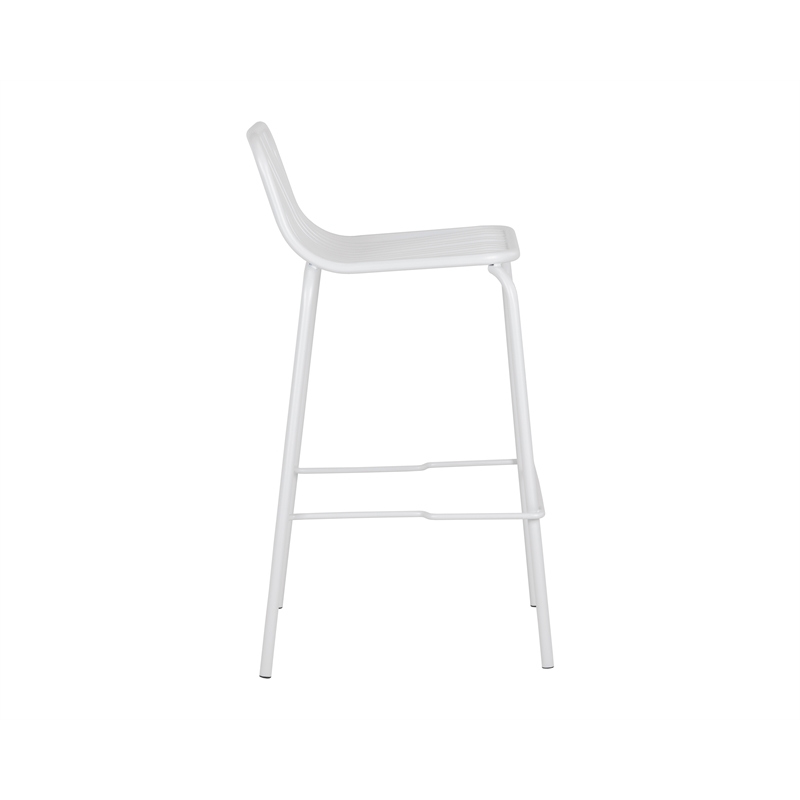 Afuera Living Modern Outdoor Counter Stool - White (Set of 2)
