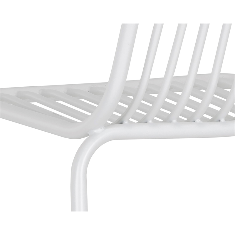 Afuera Living Modern Outdoor Counter Stool - White (Set of 2)