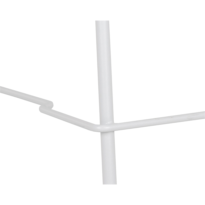 Afuera Living Modern Outdoor Counter Stool - White (Set of 2)