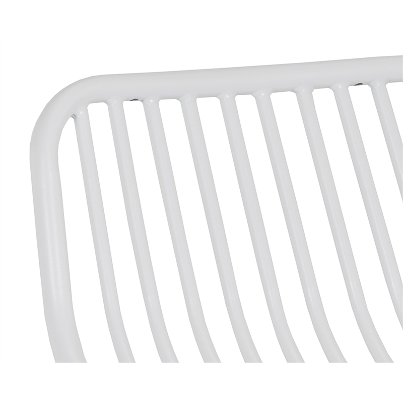 Afuera Living Modern Outdoor Counter Stool - White (Set of 2)