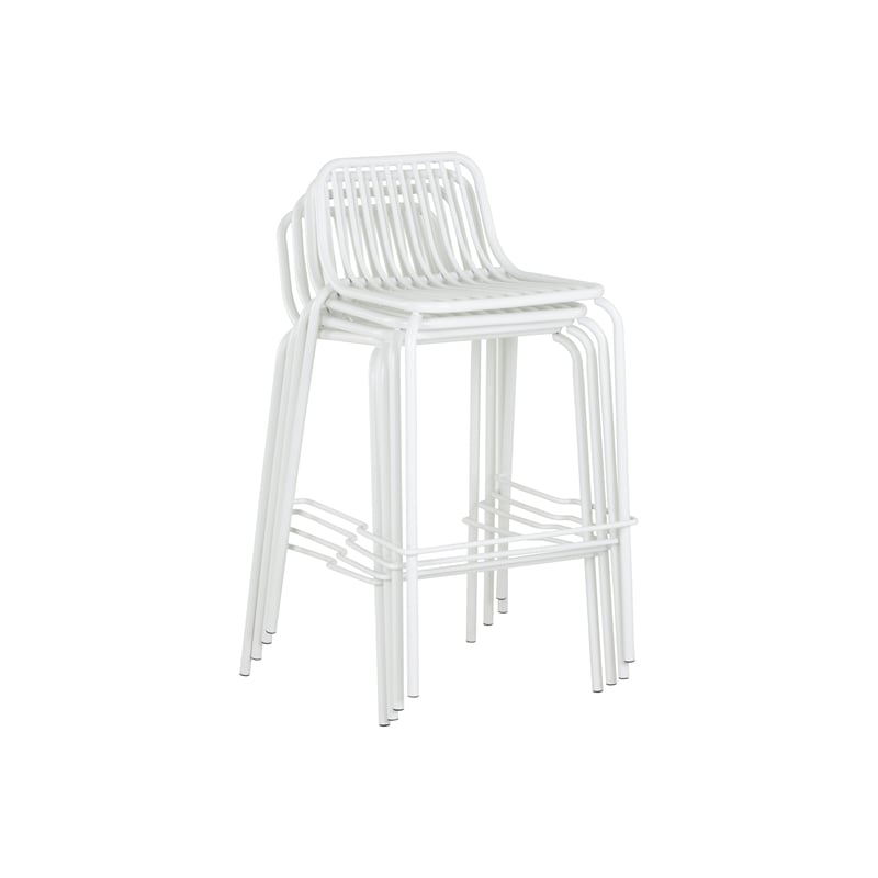 Afuera Living Modern Outdoor Counter Stool - White (Set of 2)