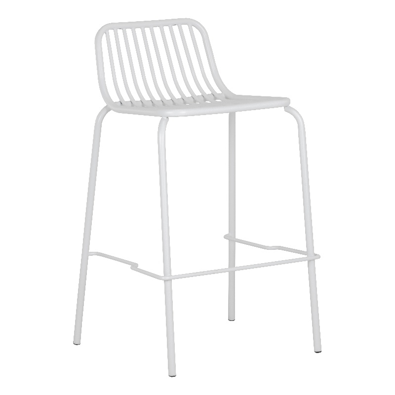 Afuera Living Modern Outdoor Counter Stool - White (Set of 2)