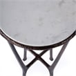 Afuera Living Contemporary Outdoor Marble Side Table In Bronze