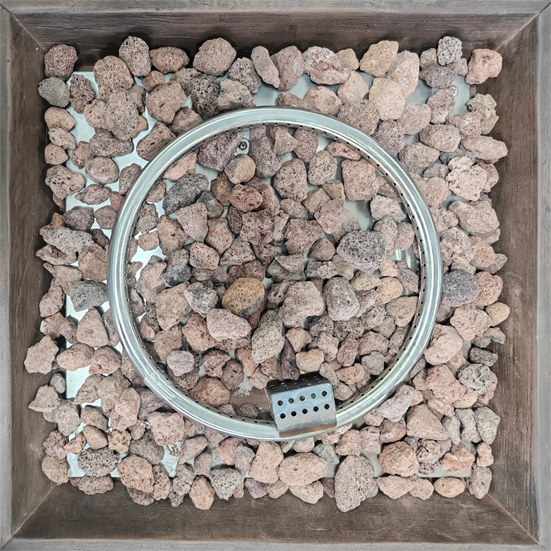 Afuera Living Smokeless Propane Gas Fire Pit - Fireplace for Outdoor - Brown